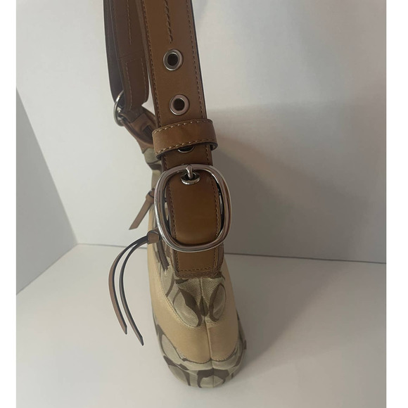 COACH Signature Rugby Duffle Bucket Bag 13362 - Picture 8 of 10